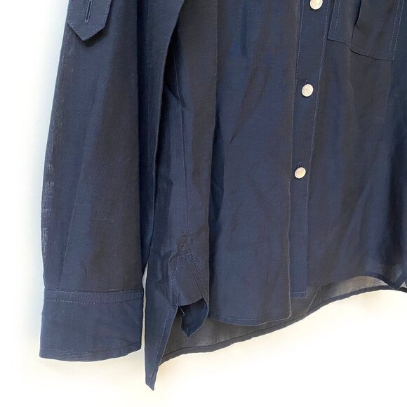 Marc by Marc Jacobs Womens Silk Blend Shirt Size 0 Semi-Sheer - Picture 11 of 15